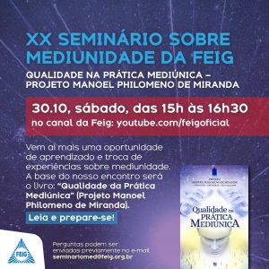 XX Seminário sobre Mediunidade da FEIG